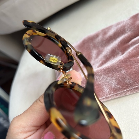 Miu Miu Tortoise Shell Sunglasses - Picture 3 of 7